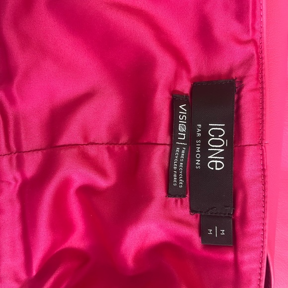 Barbie Pink! Soft faux-leather ultra-cropped cami. Worn once - Picture 7 of 8